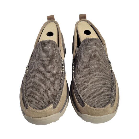 Sketchers Relaxed Fit Memory Foam Lt Brown Slip On Shoes 64365 Men\'s 13 main image 7